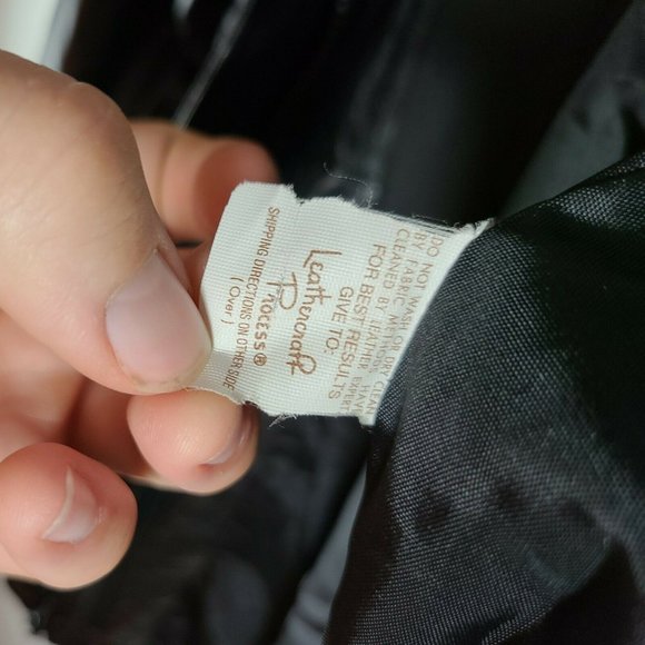 Dero by Rocco D'Amelio Vintage Womens Jacket Black Leather Zip Pockets Lined L - Picture 4 of 5